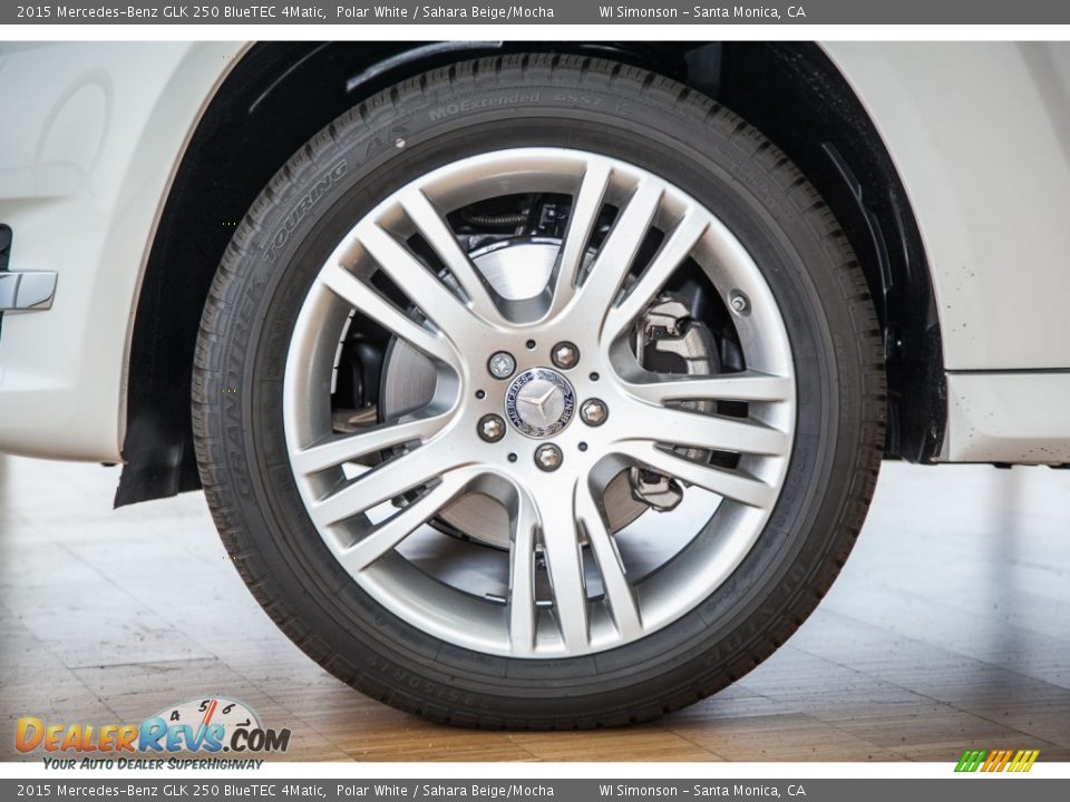 2015 Mercedes-Benz GLK 250 BlueTEC 4Matic Polar White / Sahara Beige/Mocha Photo #10