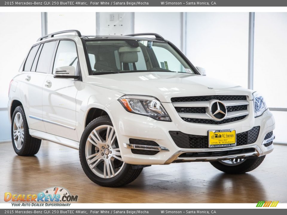 2015 Mercedes-Benz GLK 250 BlueTEC 4Matic Polar White / Sahara Beige/Mocha Photo #12
