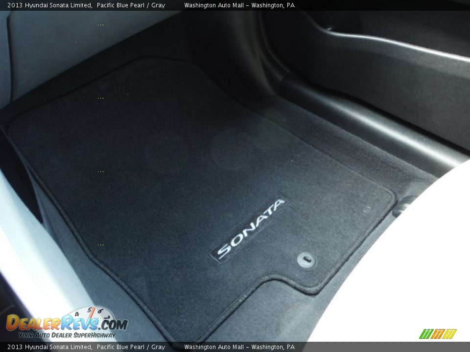 2013 Hyundai Sonata Limited Pacific Blue Pearl / Gray Photo #20