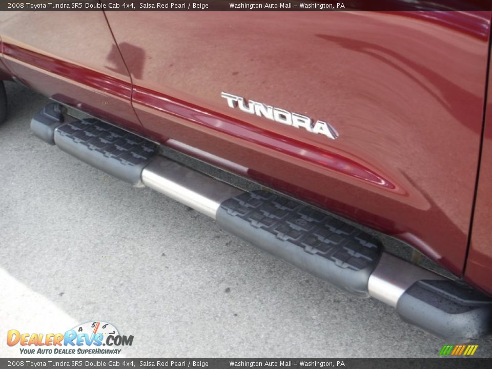2008 Toyota Tundra SR5 Double Cab 4x4 Salsa Red Pearl / Beige Photo #3