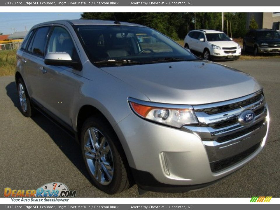 2012 Ford Edge SEL EcoBoost Ingot Silver Metallic / Charcoal Black Photo #1