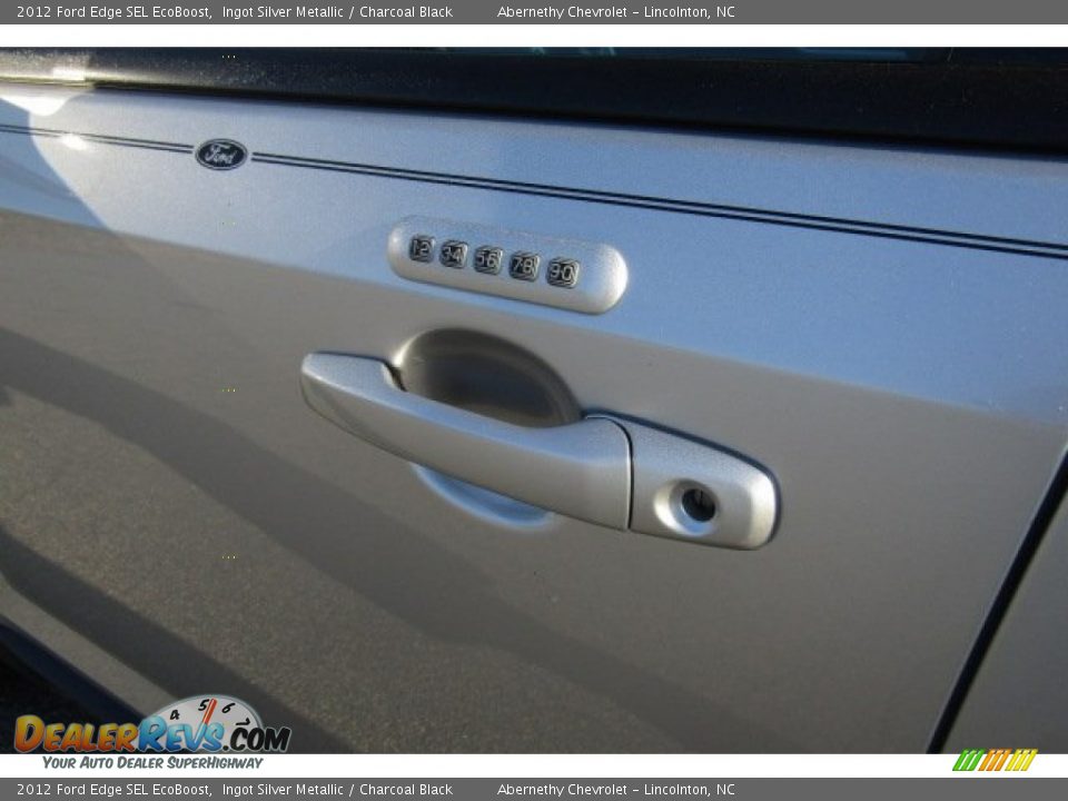 2012 Ford Edge SEL EcoBoost Ingot Silver Metallic / Charcoal Black Photo #7