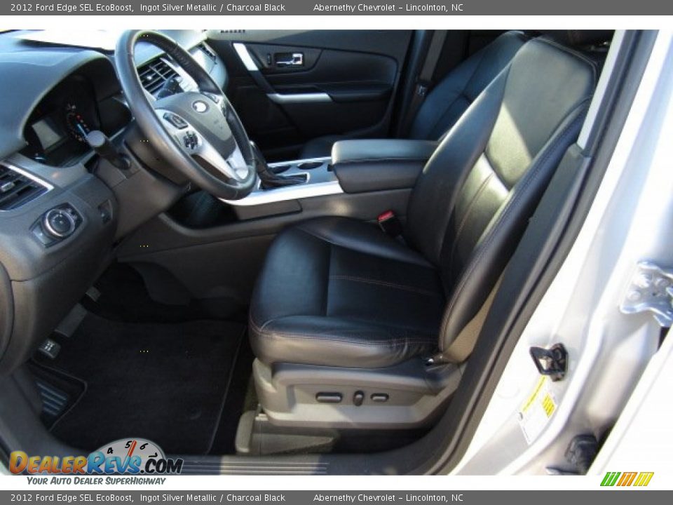 2012 Ford Edge SEL EcoBoost Ingot Silver Metallic / Charcoal Black Photo #8