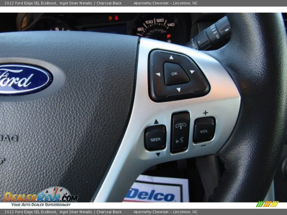 2012 Ford Edge SEL EcoBoost Ingot Silver Metallic / Charcoal Black Photo #19