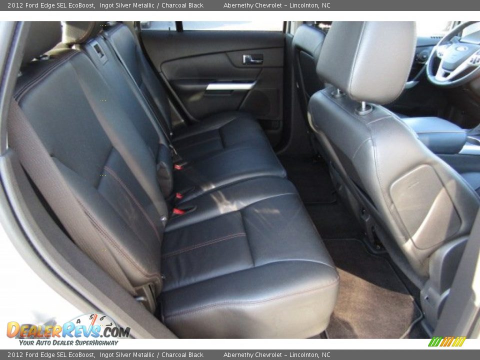 2012 Ford Edge SEL EcoBoost Ingot Silver Metallic / Charcoal Black Photo #23