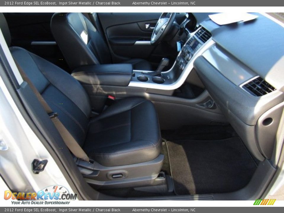 2012 Ford Edge SEL EcoBoost Ingot Silver Metallic / Charcoal Black Photo #24