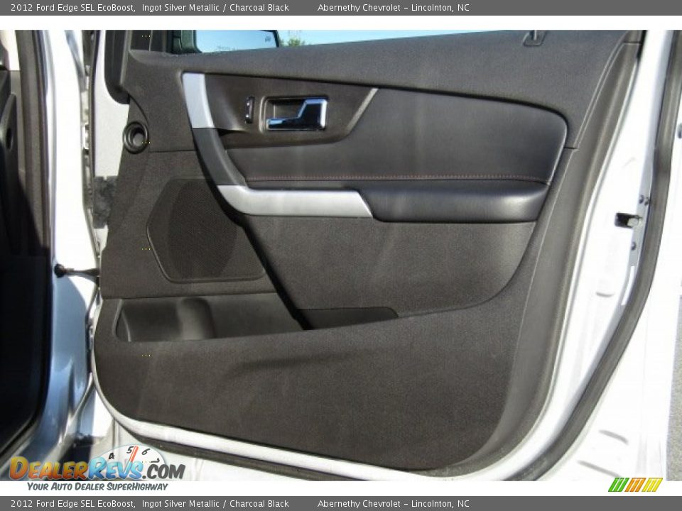 2012 Ford Edge SEL EcoBoost Ingot Silver Metallic / Charcoal Black Photo #25