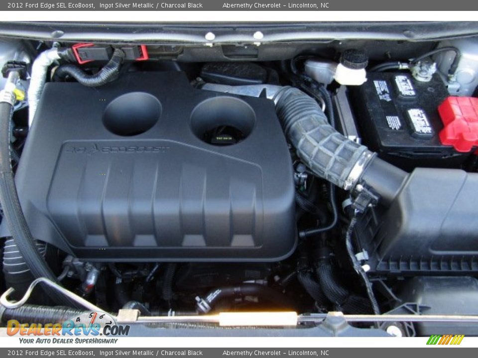 2012 Ford Edge SEL EcoBoost Ingot Silver Metallic / Charcoal Black Photo #26