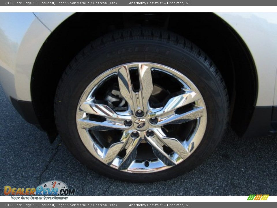 2012 Ford Edge SEL EcoBoost Ingot Silver Metallic / Charcoal Black Photo #27