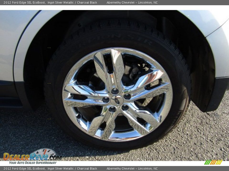 2012 Ford Edge SEL EcoBoost Ingot Silver Metallic / Charcoal Black Photo #28
