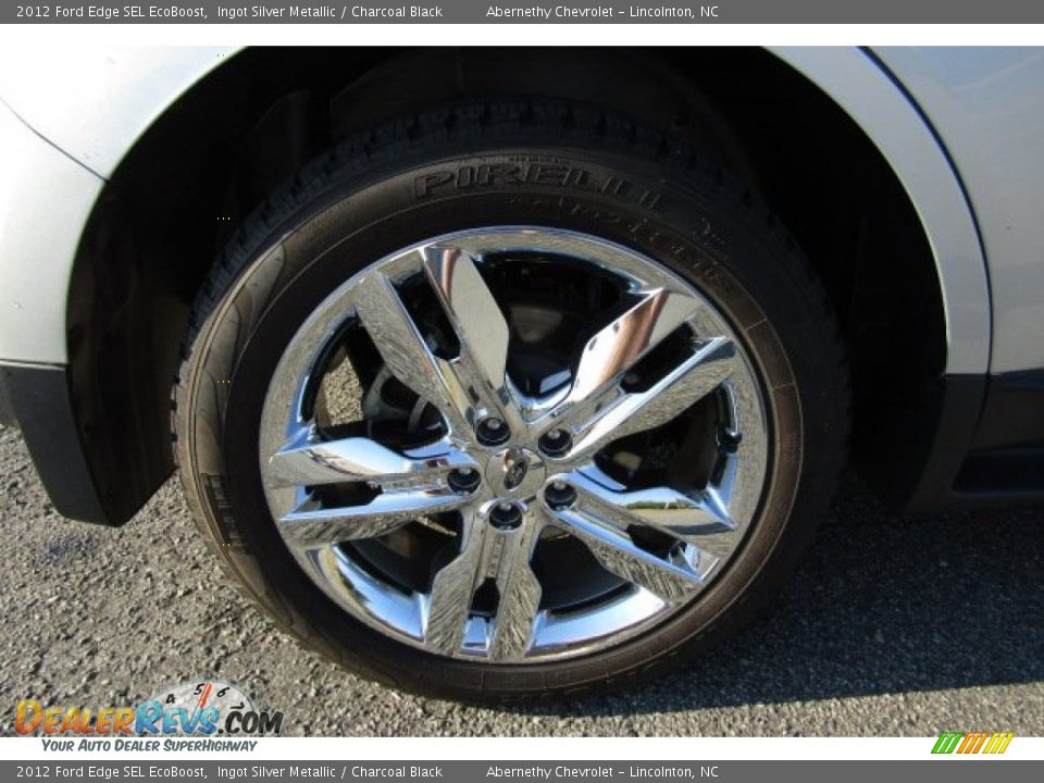 2012 Ford Edge SEL EcoBoost Ingot Silver Metallic / Charcoal Black Photo #29