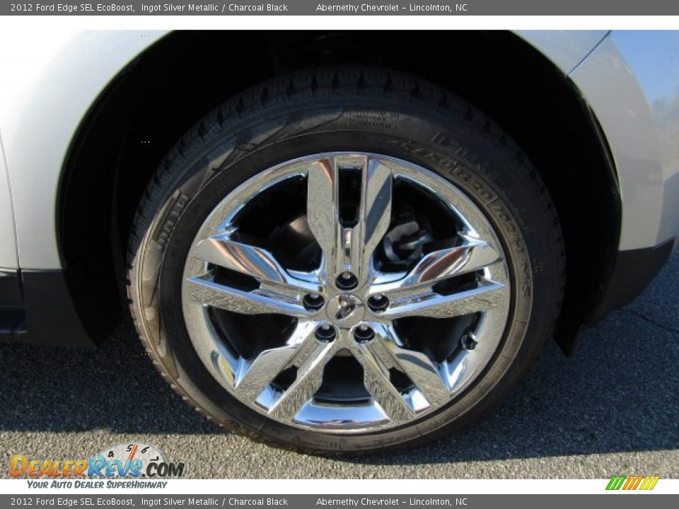 2012 Ford Edge SEL EcoBoost Ingot Silver Metallic / Charcoal Black Photo #30