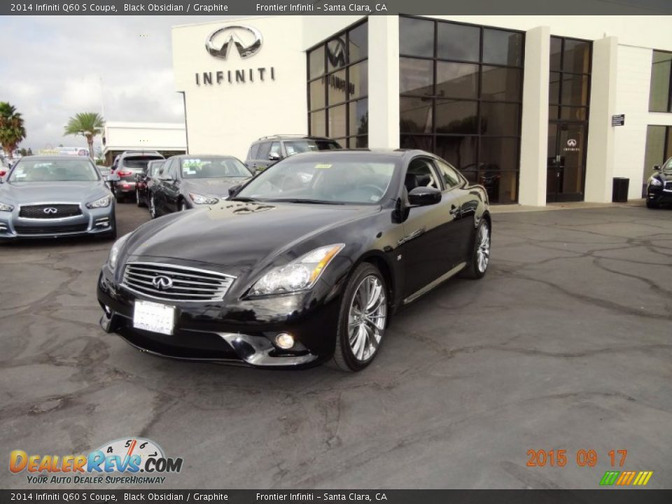 2014 Infiniti Q60 S Coupe Black Obsidian / Graphite Photo #1