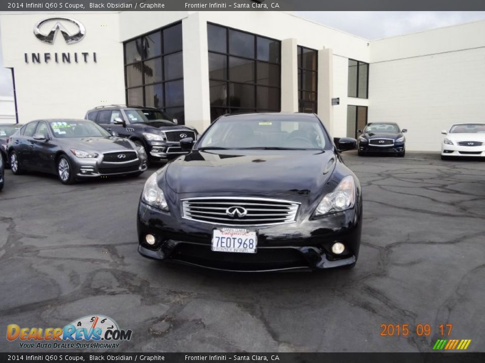 2014 Infiniti Q60 S Coupe Black Obsidian / Graphite Photo #2