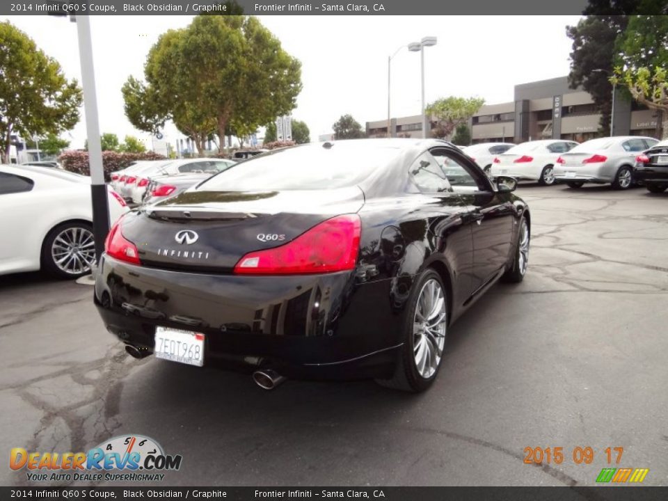 2014 Infiniti Q60 S Coupe Black Obsidian / Graphite Photo #5
