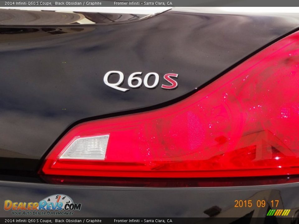 2014 Infiniti Q60 S Coupe Black Obsidian / Graphite Photo #6