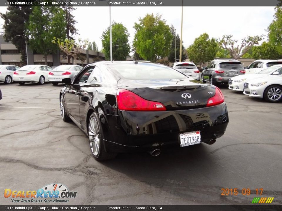 2014 Infiniti Q60 S Coupe Black Obsidian / Graphite Photo #7