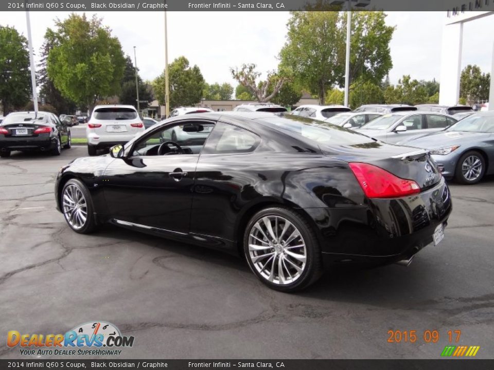2014 Infiniti Q60 S Coupe Black Obsidian / Graphite Photo #8