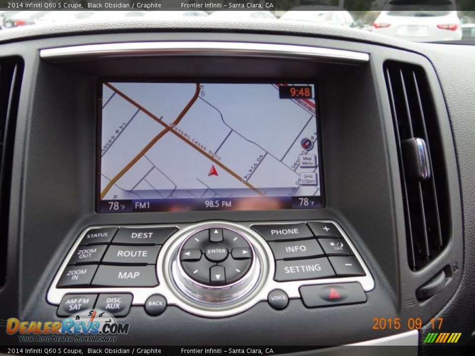 2014 Infiniti Q60 S Coupe Black Obsidian / Graphite Photo #11