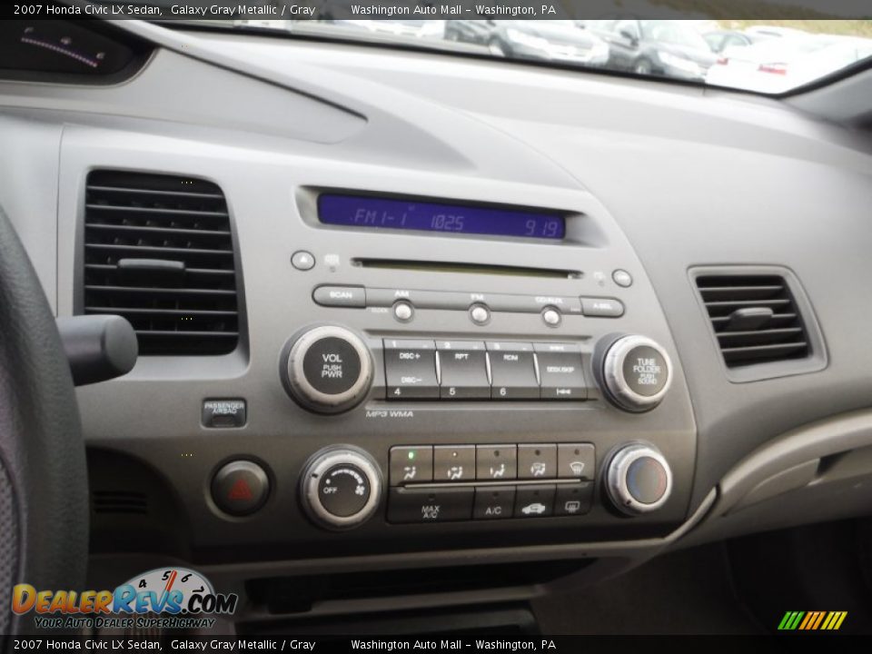 2007 Honda Civic LX Sedan Galaxy Gray Metallic / Gray Photo #14