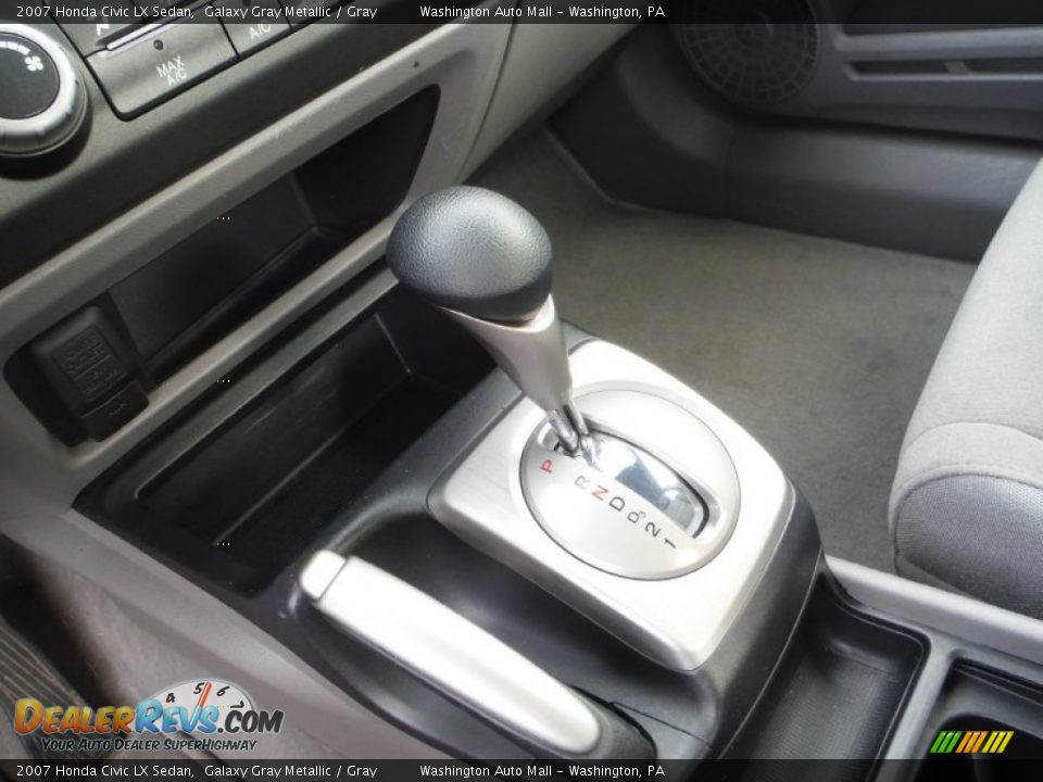 2007 Honda Civic LX Sedan Galaxy Gray Metallic / Gray Photo #15