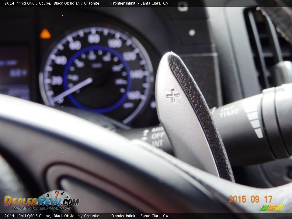 2014 Infiniti Q60 S Coupe Black Obsidian / Graphite Photo #16