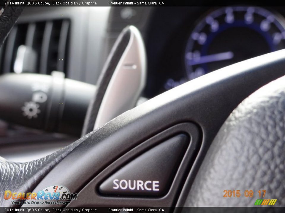 2014 Infiniti Q60 S Coupe Black Obsidian / Graphite Photo #17