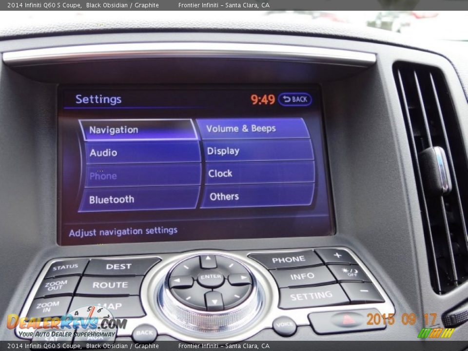 2014 Infiniti Q60 S Coupe Black Obsidian / Graphite Photo #18