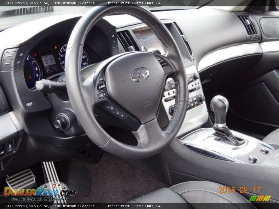 2014 Infiniti Q60 S Coupe Steering Wheel Photo #21