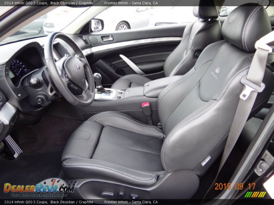 Front Seat of 2014 Infiniti Q60 S Coupe Photo #22