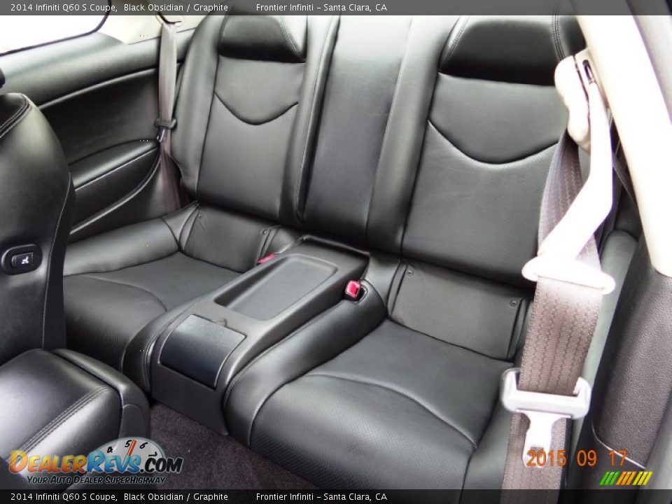 Rear Seat of 2014 Infiniti Q60 S Coupe Photo #23