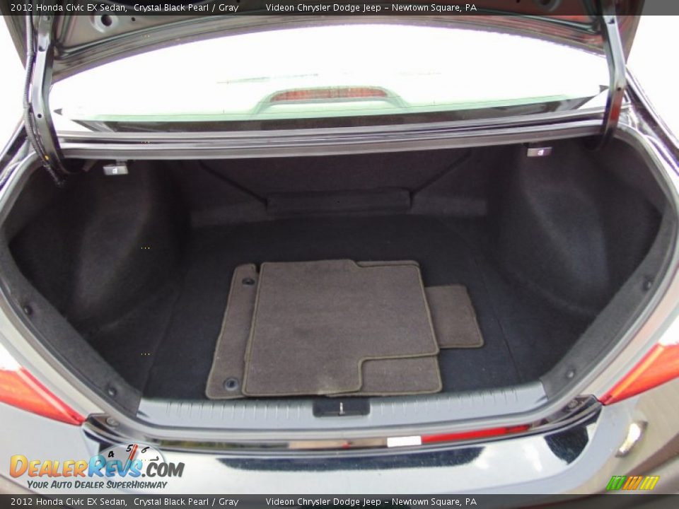 2012 Honda Civic EX Sedan Crystal Black Pearl / Gray Photo #24