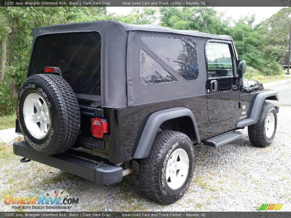 2005 Jeep Wrangler Unlimited 4x4 Black / Dark Slate Gray Photo #6