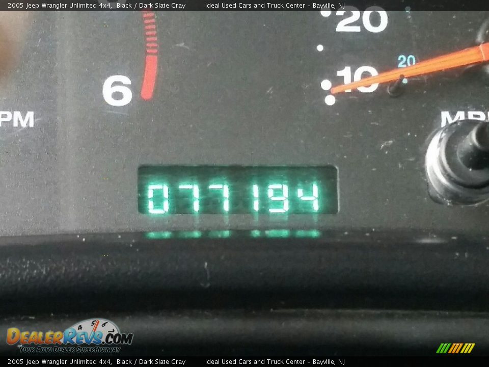 2005 Jeep Wrangler Unlimited 4x4 Black / Dark Slate Gray Photo #13