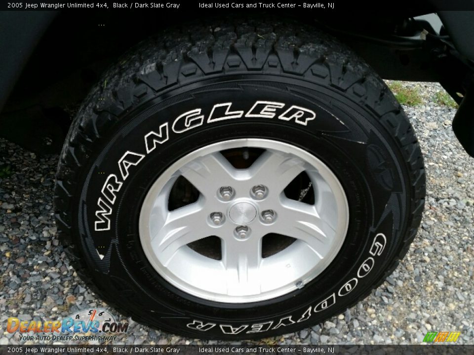 2005 Jeep Wrangler Unlimited 4x4 Black / Dark Slate Gray Photo #24