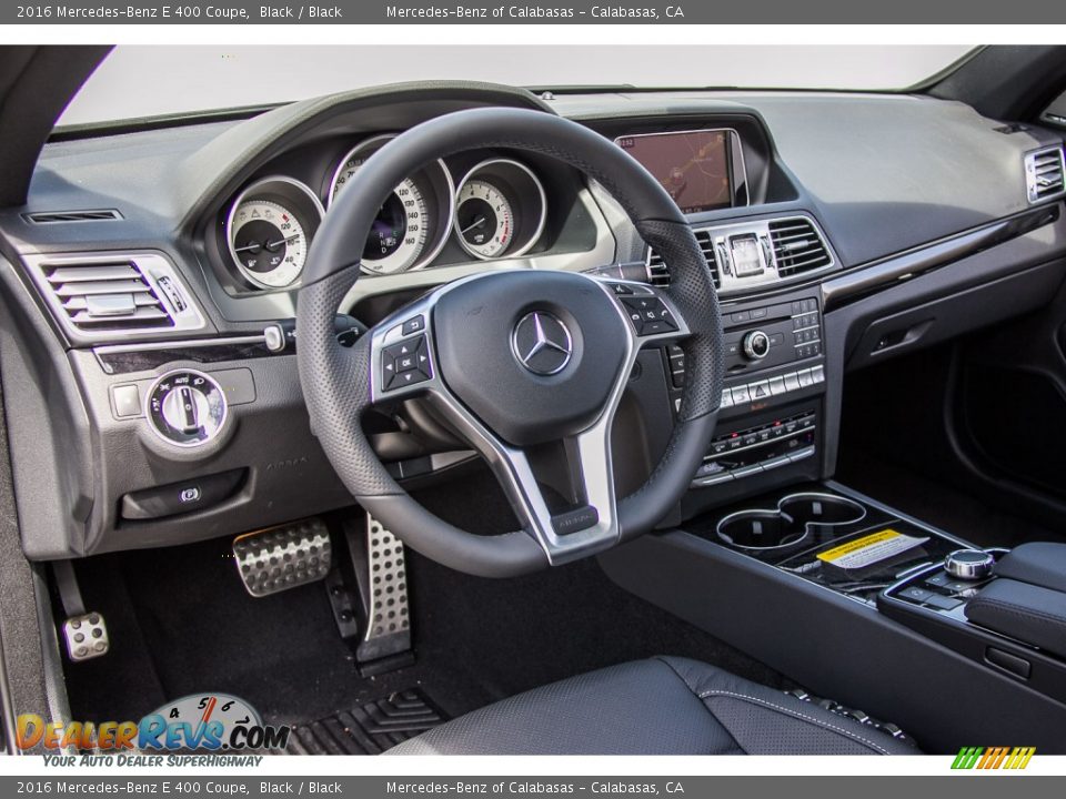 2016 Mercedes-Benz E 400 Coupe Black / Black Photo #6