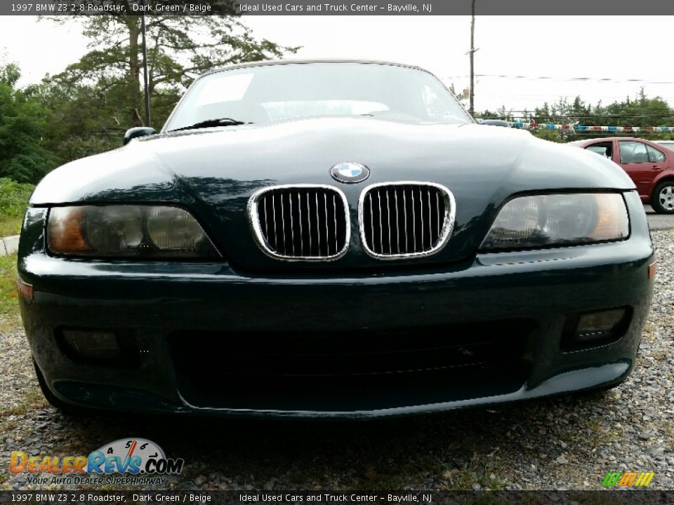 1997 BMW Z3 2.8 Roadster Dark Green / Beige Photo #2