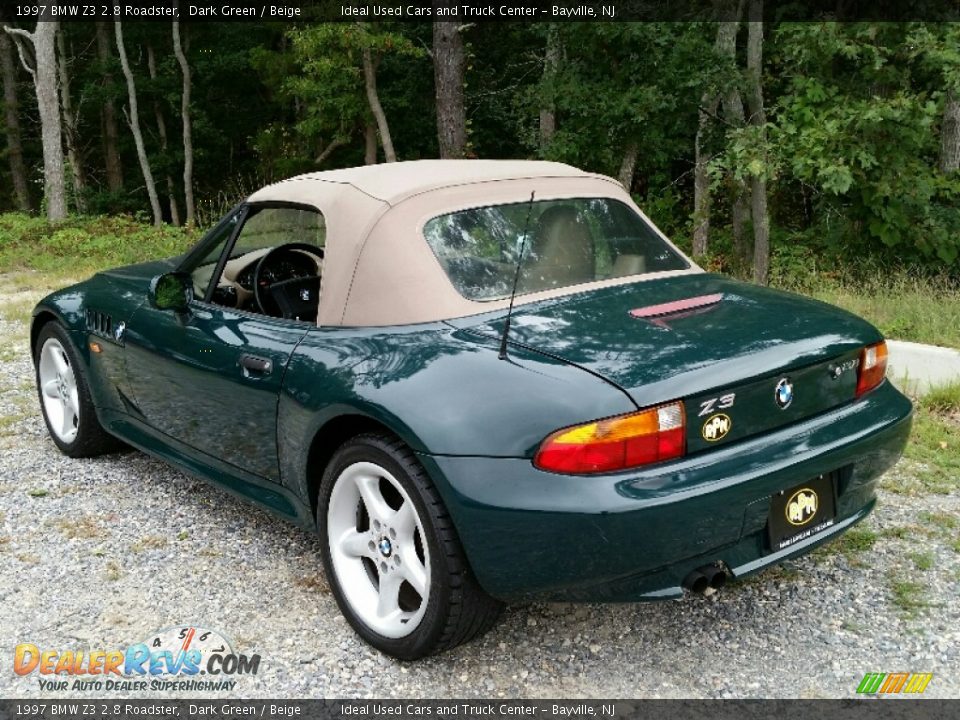 1997 BMW Z3 2.8 Roadster Dark Green / Beige Photo #4