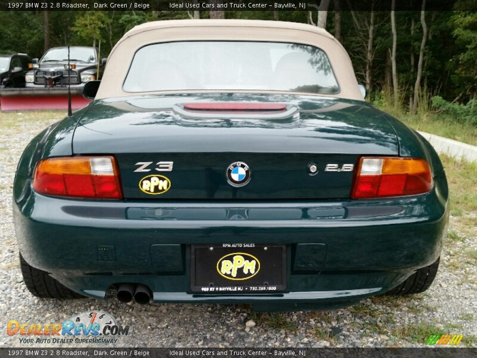 1997 BMW Z3 2.8 Roadster Dark Green / Beige Photo #5