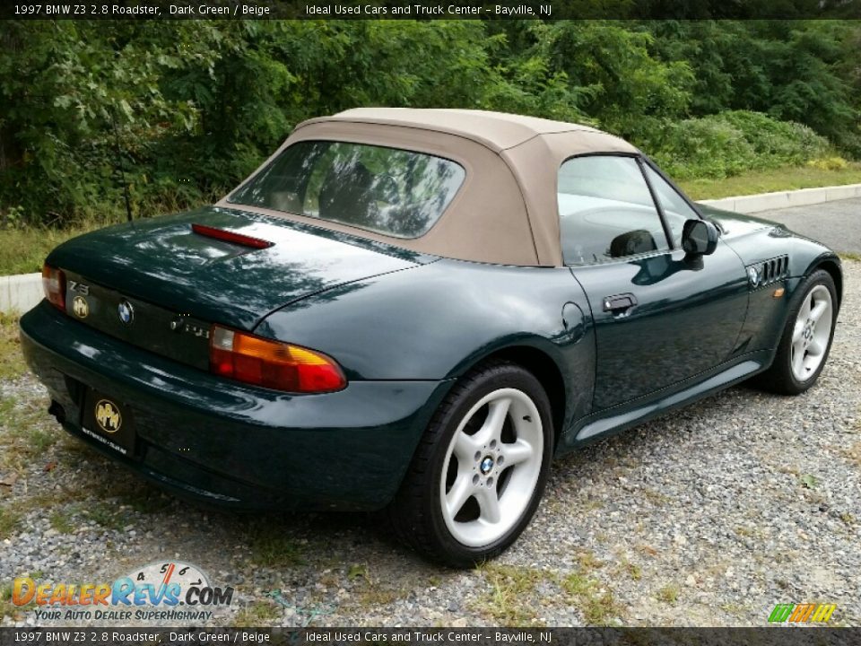1997 BMW Z3 2.8 Roadster Dark Green / Beige Photo #6