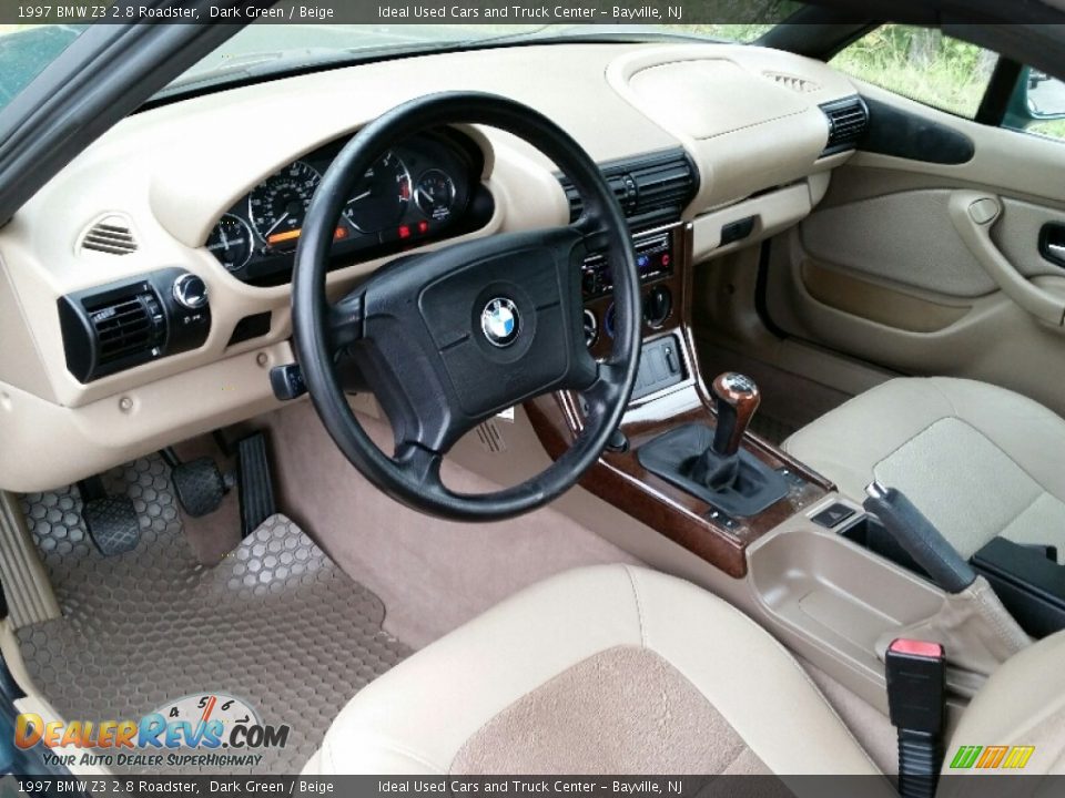Beige Interior - 1997 BMW Z3 2.8 Roadster Photo #19