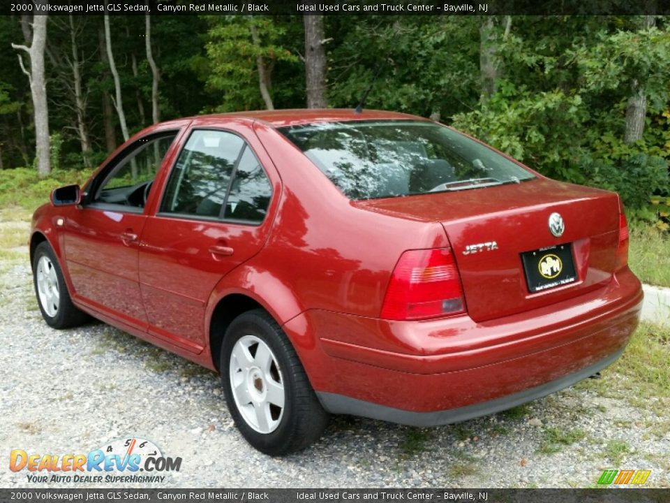2000 Volkswagen Jetta GLS Sedan Canyon Red Metallic / Black Photo #5