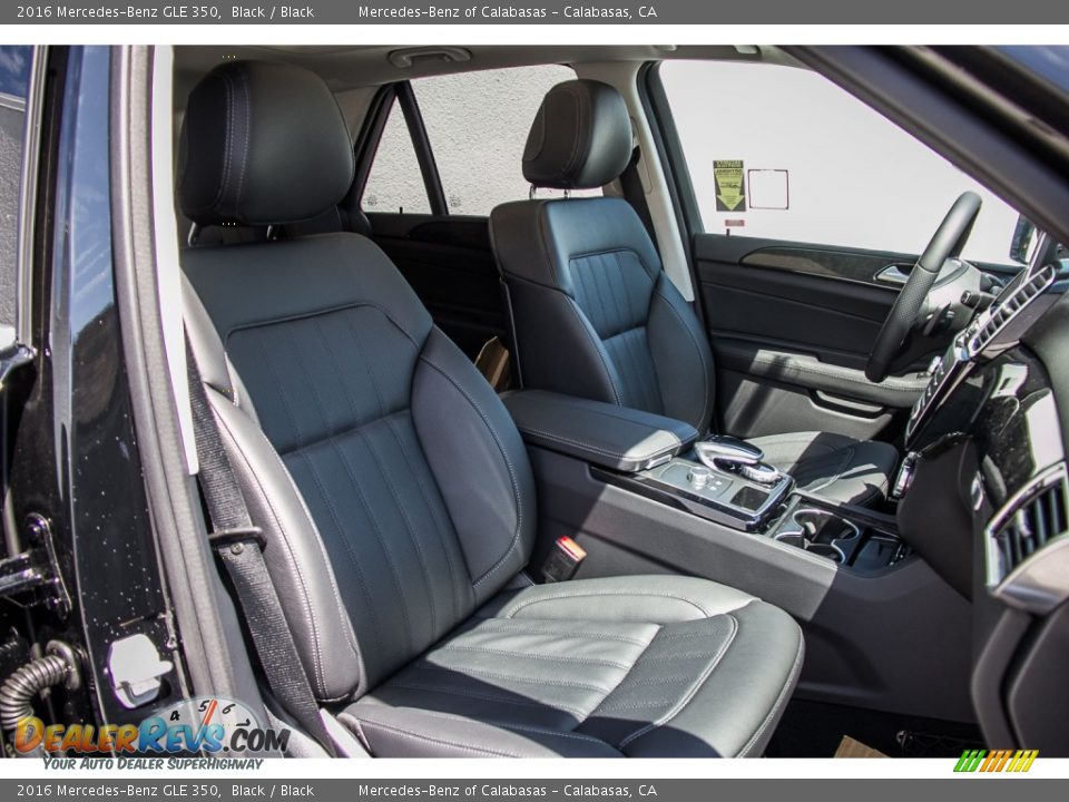 2016 Mercedes-Benz GLE 350 Black / Black Photo #2