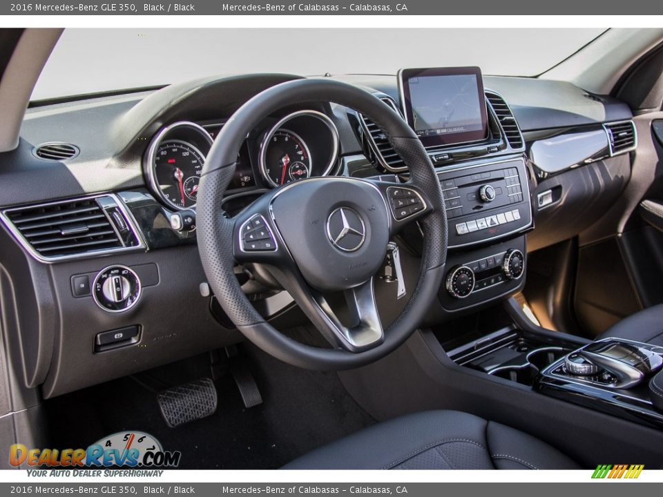 2016 Mercedes-Benz GLE 350 Black / Black Photo #6