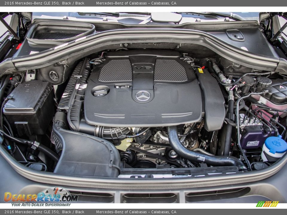 2016 Mercedes-Benz GLE 350 Black / Black Photo #9