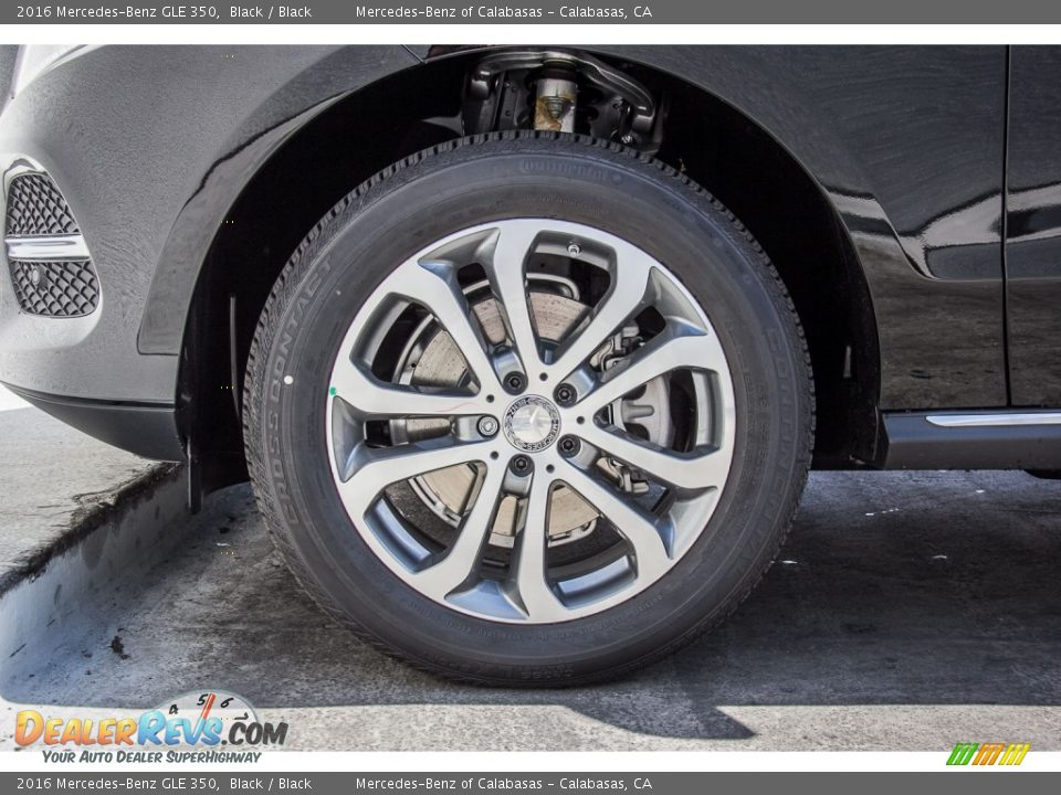 2016 Mercedes-Benz GLE 350 Black / Black Photo #10