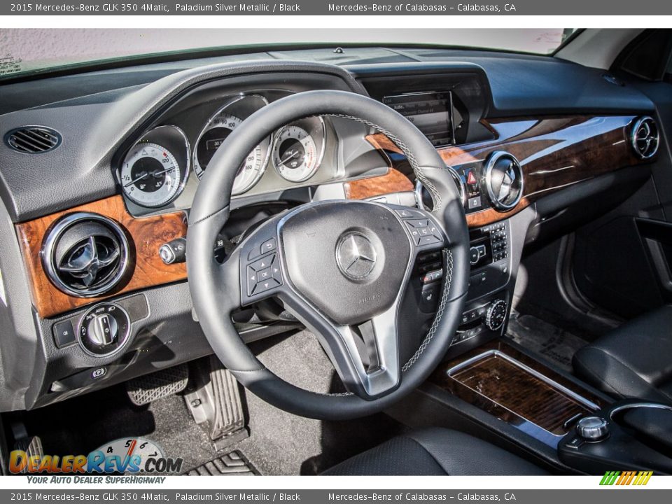 2015 Mercedes-Benz GLK 350 4Matic Paladium Silver Metallic / Black Photo #5