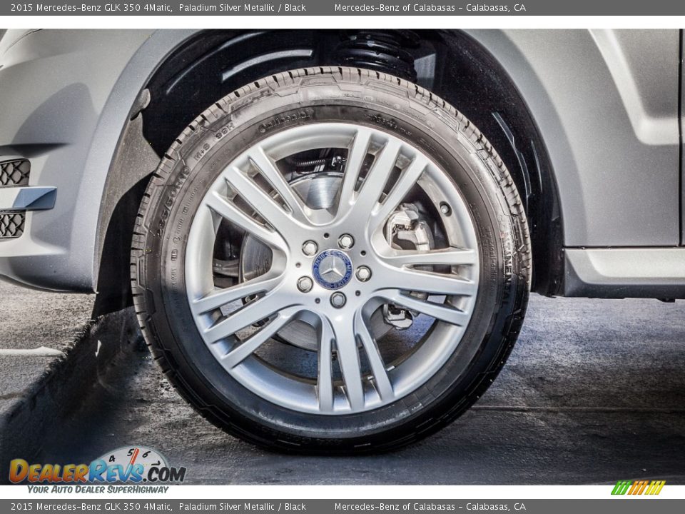 2015 Mercedes-Benz GLK 350 4Matic Paladium Silver Metallic / Black Photo #10