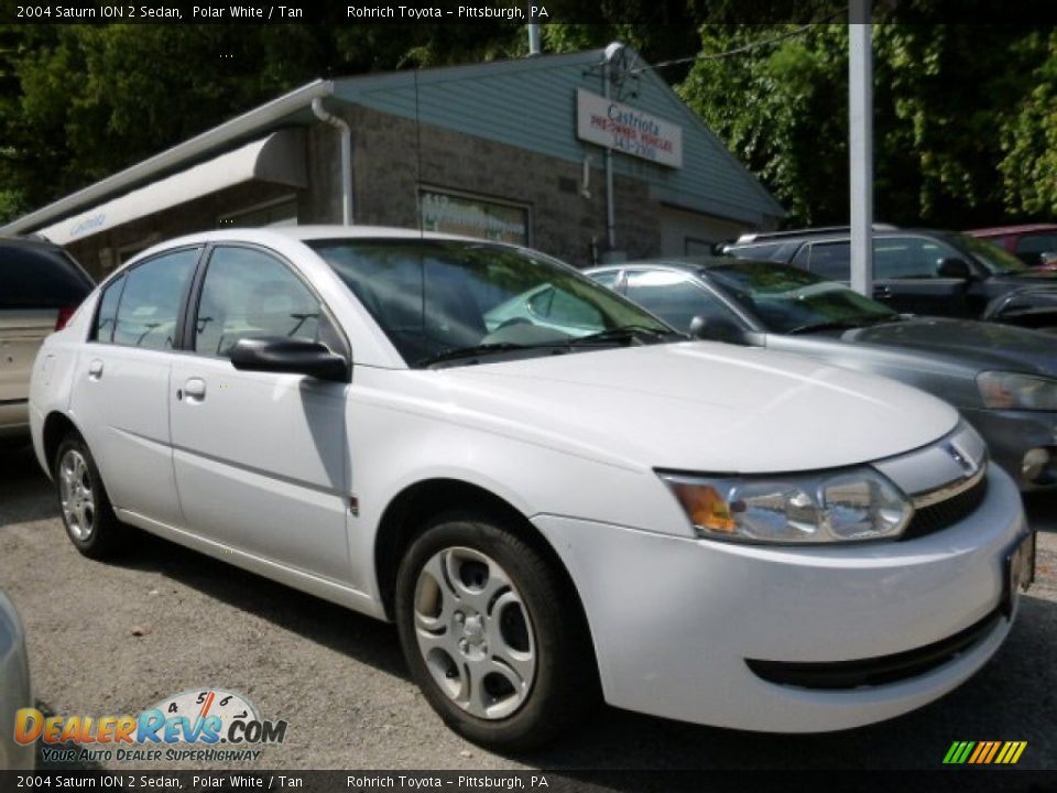 2004 Saturn ION 2 Sedan Polar White / Tan Photo #1
