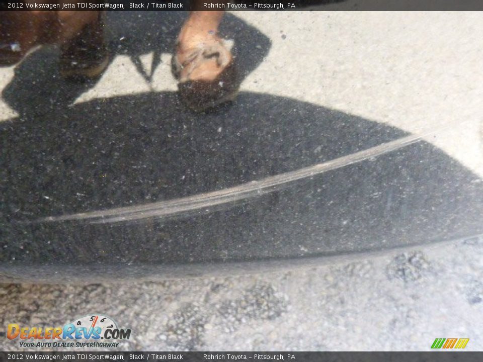 2012 Volkswagen Jetta TDI SportWagen Black / Titan Black Photo #2
